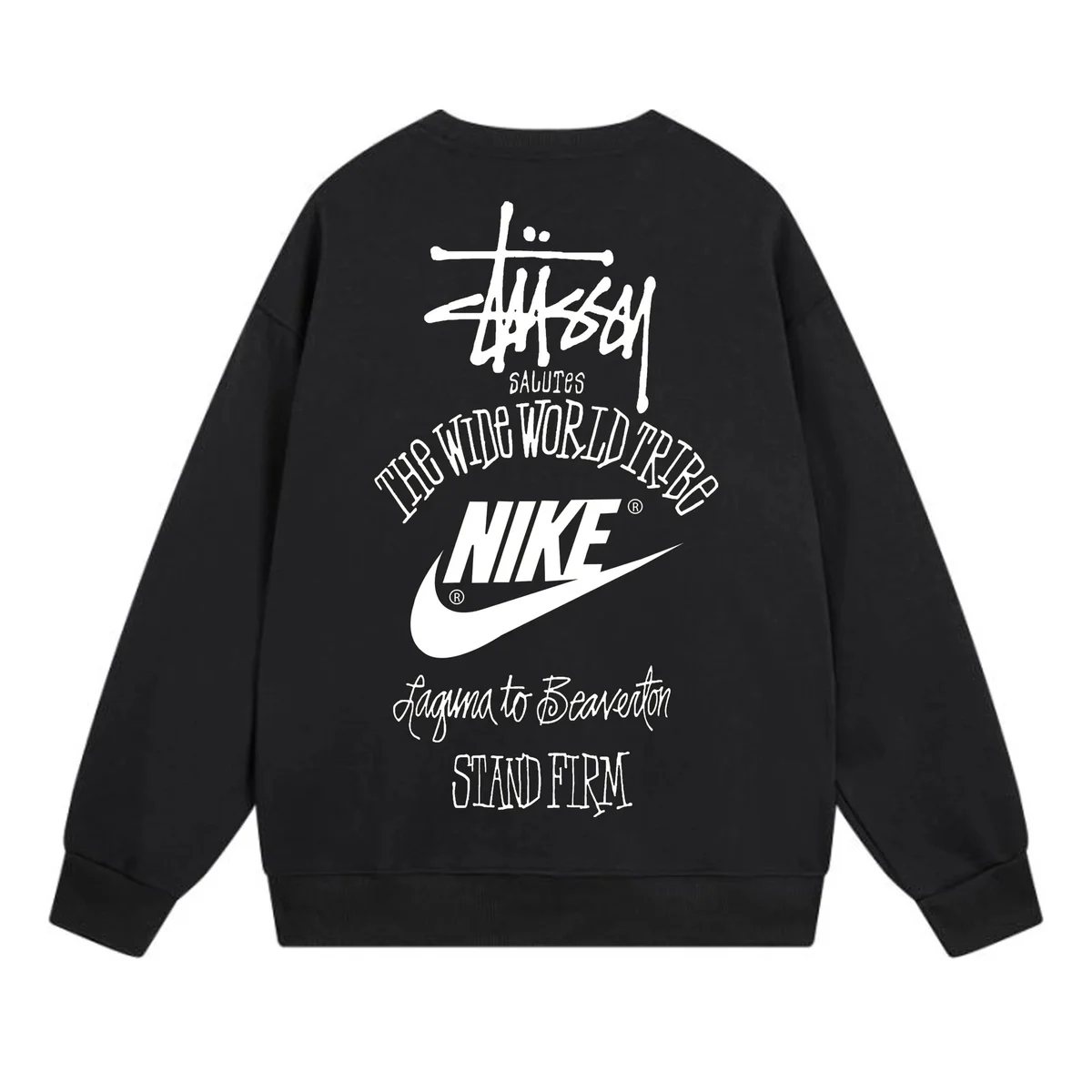 Stussy x Nike Triple Black Sweatshirt