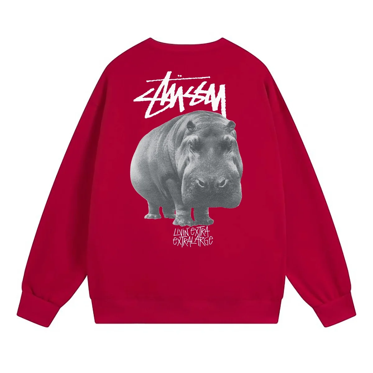 Stussy Living Extra Extra Large Red Hoodie