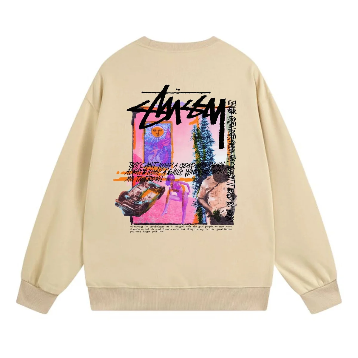 Stussy Stüssy Bear Beige Sweatshirt