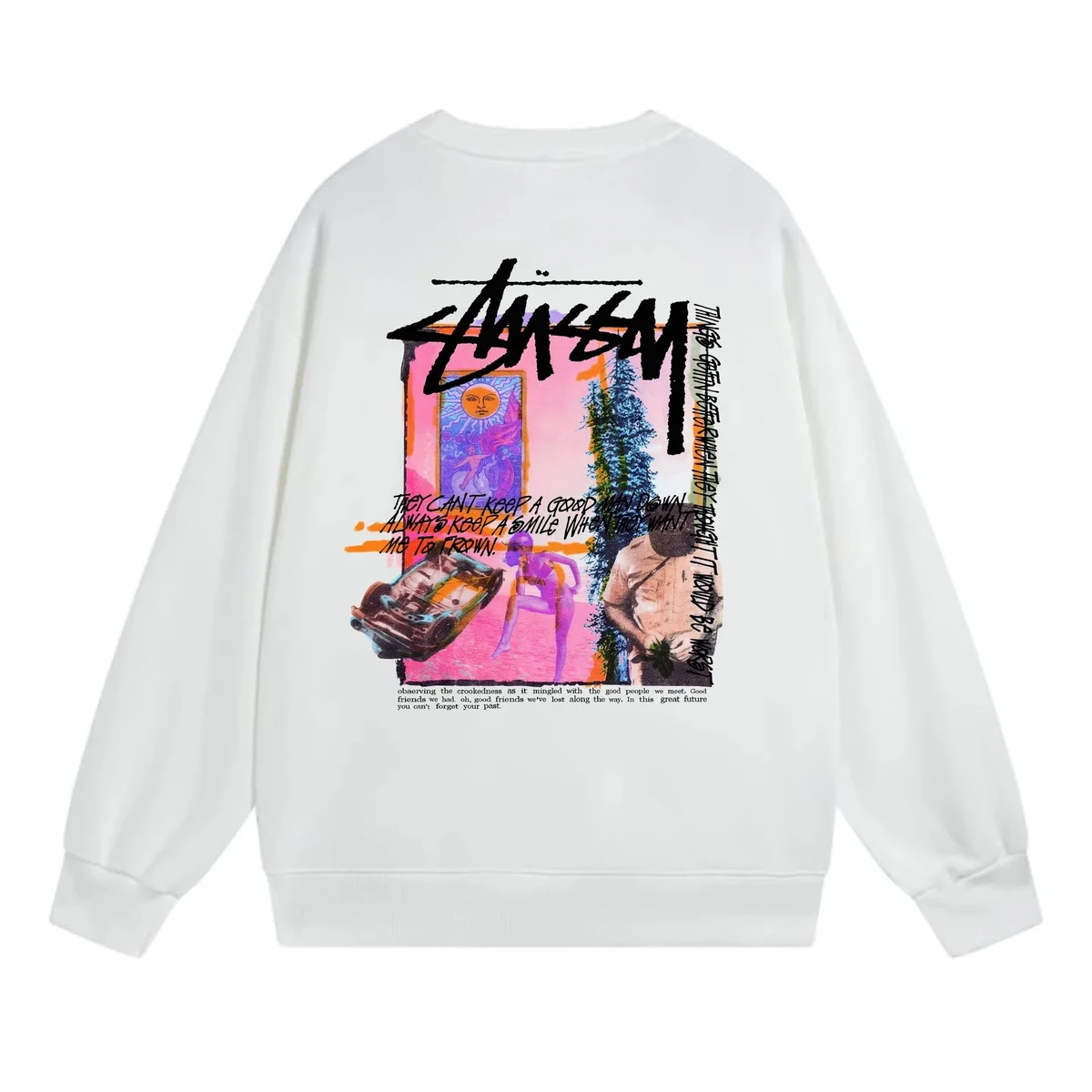 Stussy Stüssy White Graphic Sweatshirt