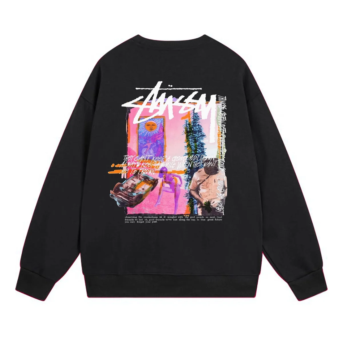 Stussy Stüssy Black Graphic Sweatshirt