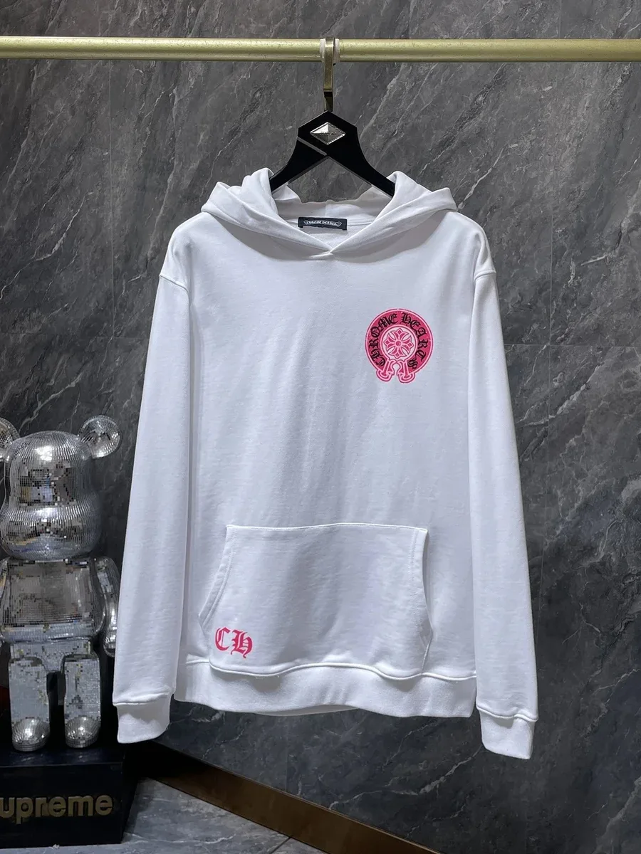 Chrome Hearts White CH Cross Hoodie