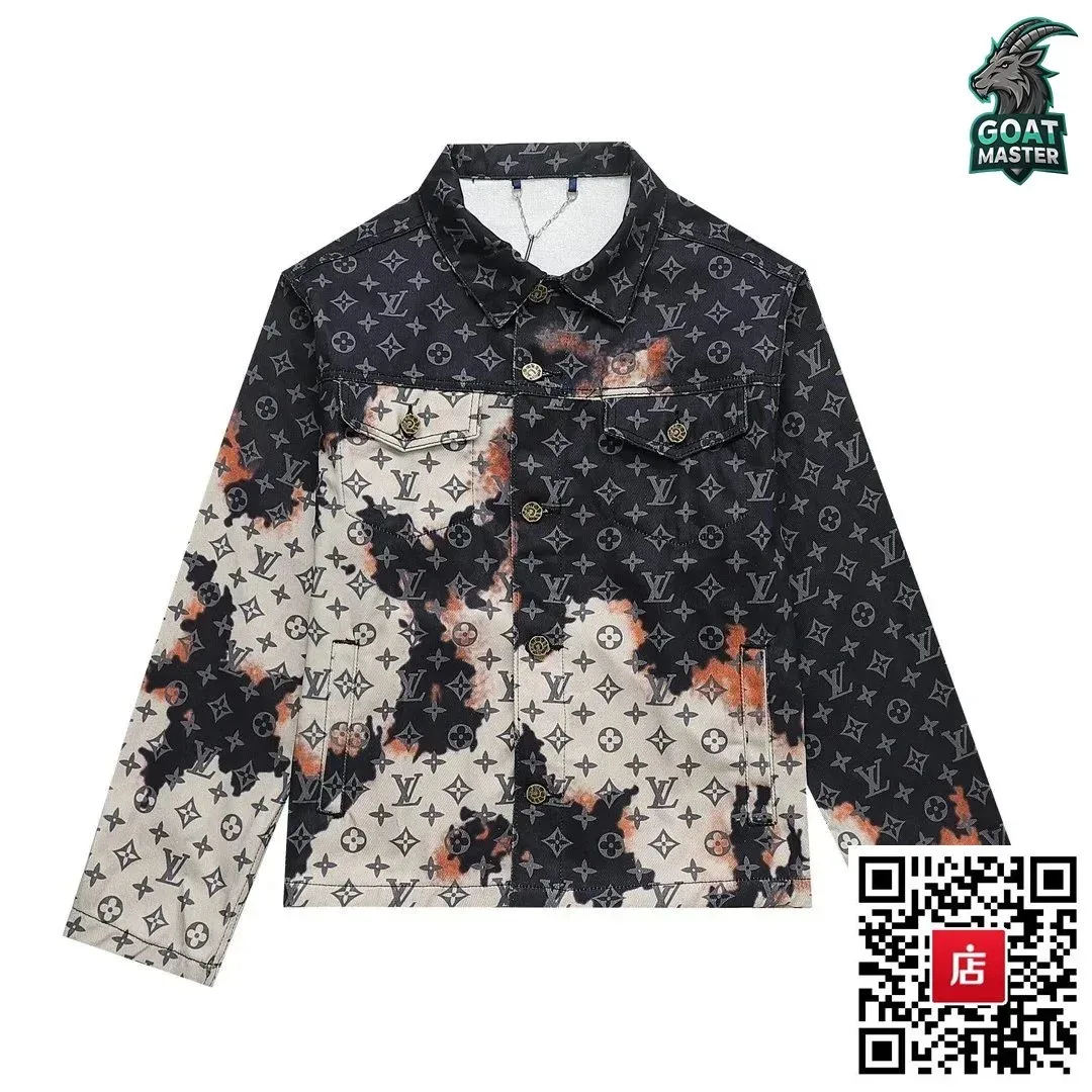 Louis Vuitton Monogram Painted Denim Jacket