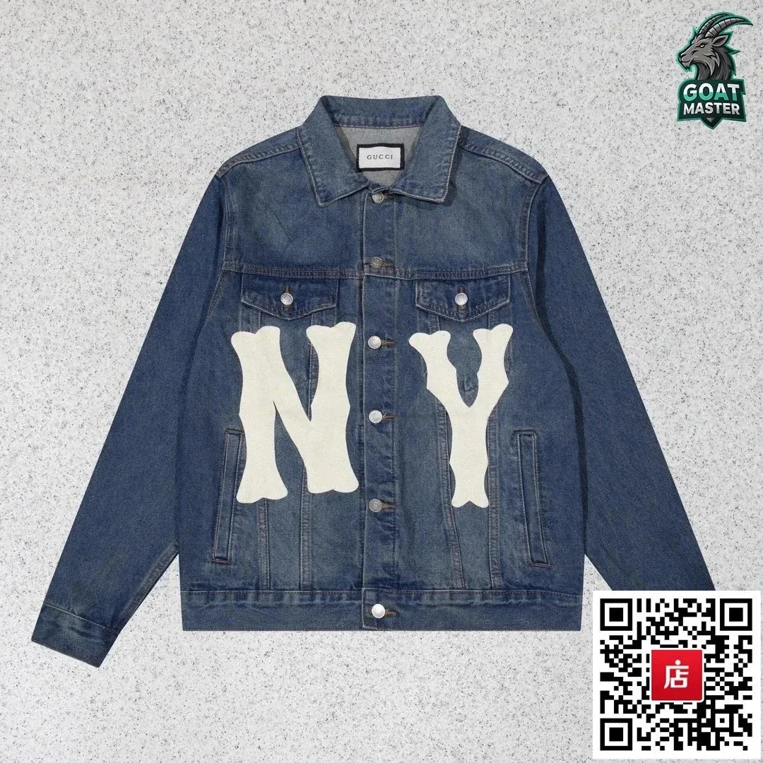 Gucci NY Denim Jacket Blue