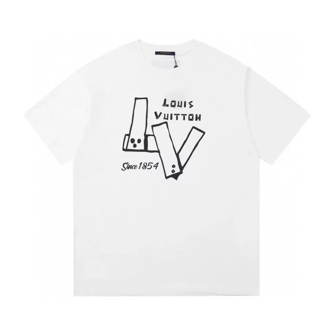 Louis Vuitton White LV Logo T-Shirt