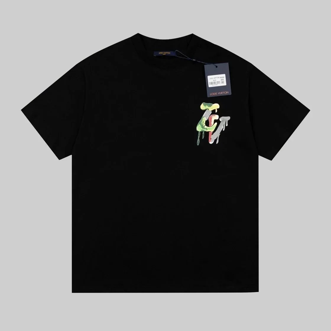 Louis Vuitton Black Fluid Logo T-Shirt
