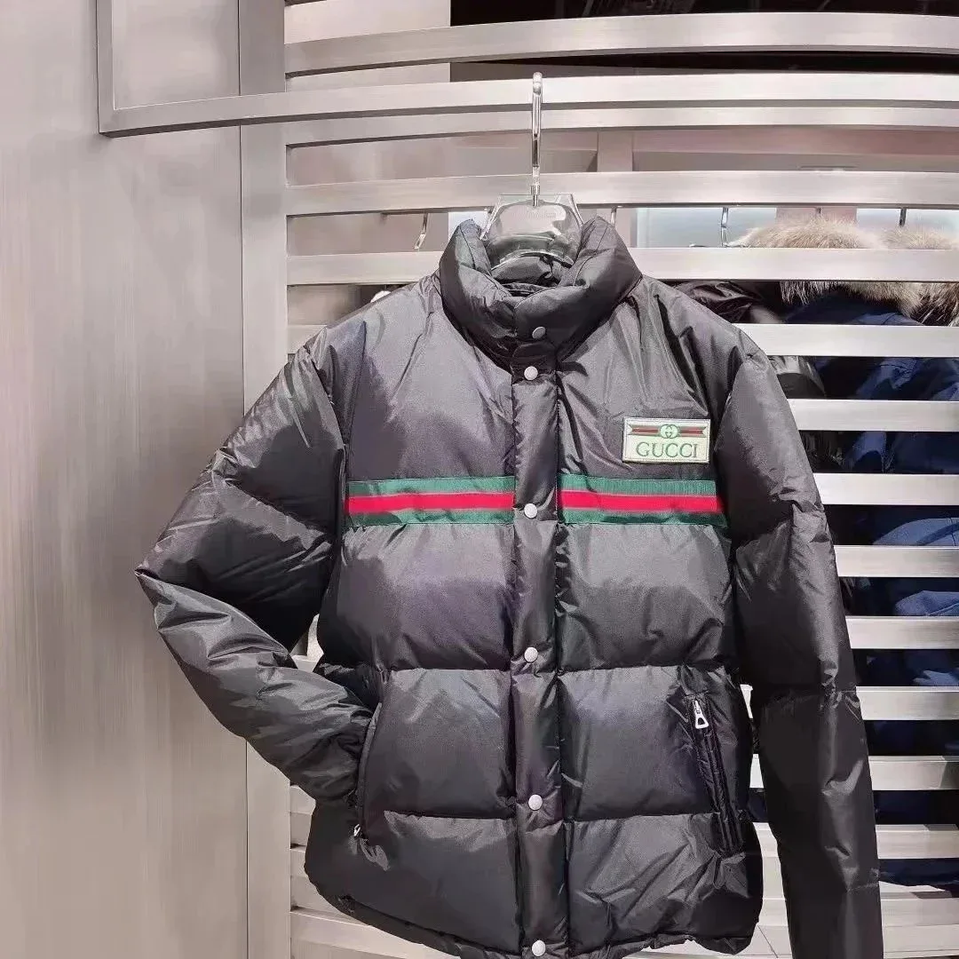 Gucci Black Web Stripe Puffer Jacket