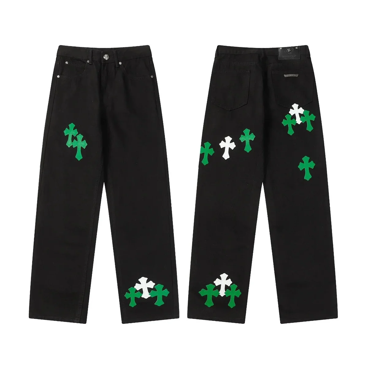 Chrome Hearts Cross Denim Jeans Black