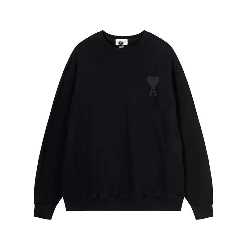 Ami Paris Black AM Logo Sweatshirt