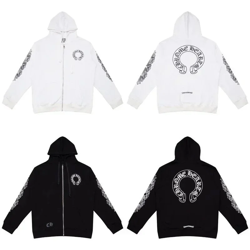 Chrome Hearts CH Cross Zip-Up Hoodie BlackBF5001