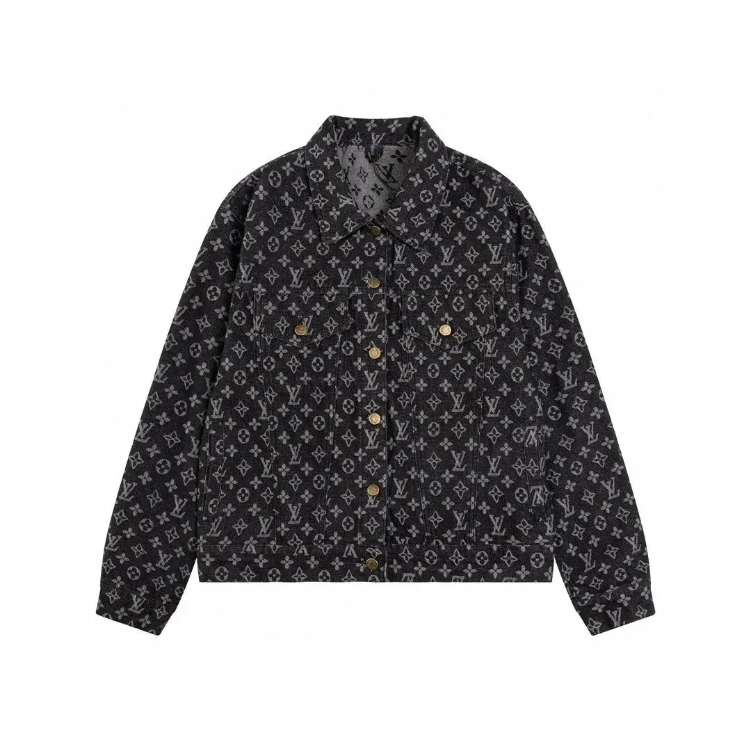 Louis Vuitton Monogram Denim Jacket Black