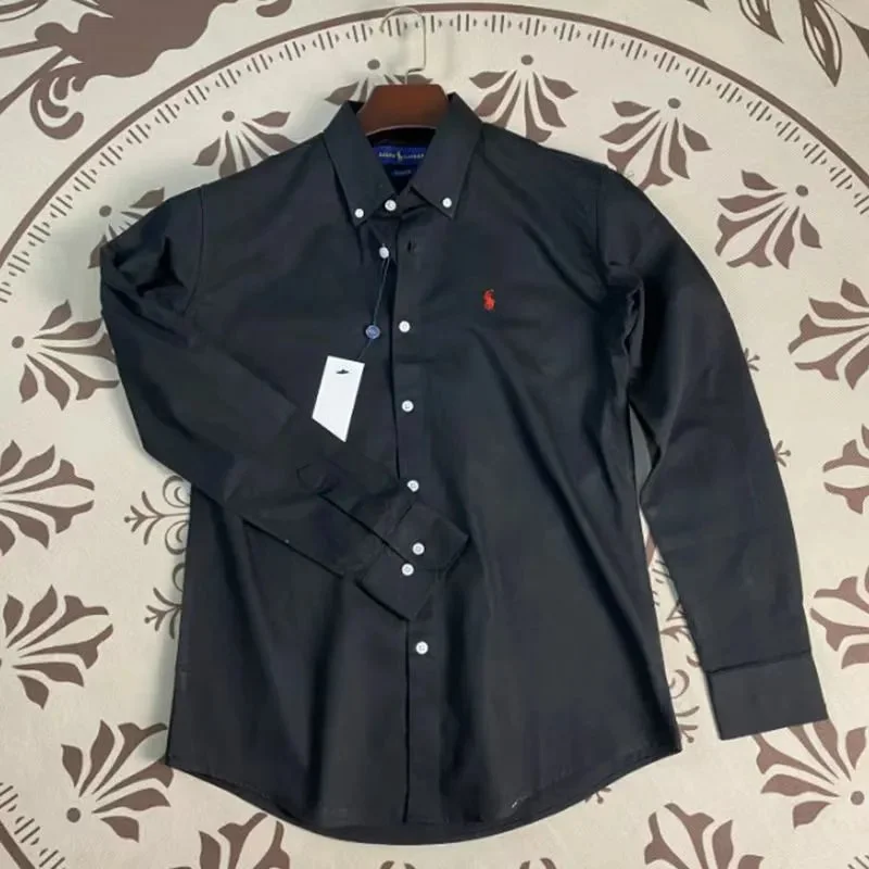 Ralph Lauren Black Polo Bear Button-Up Shirt