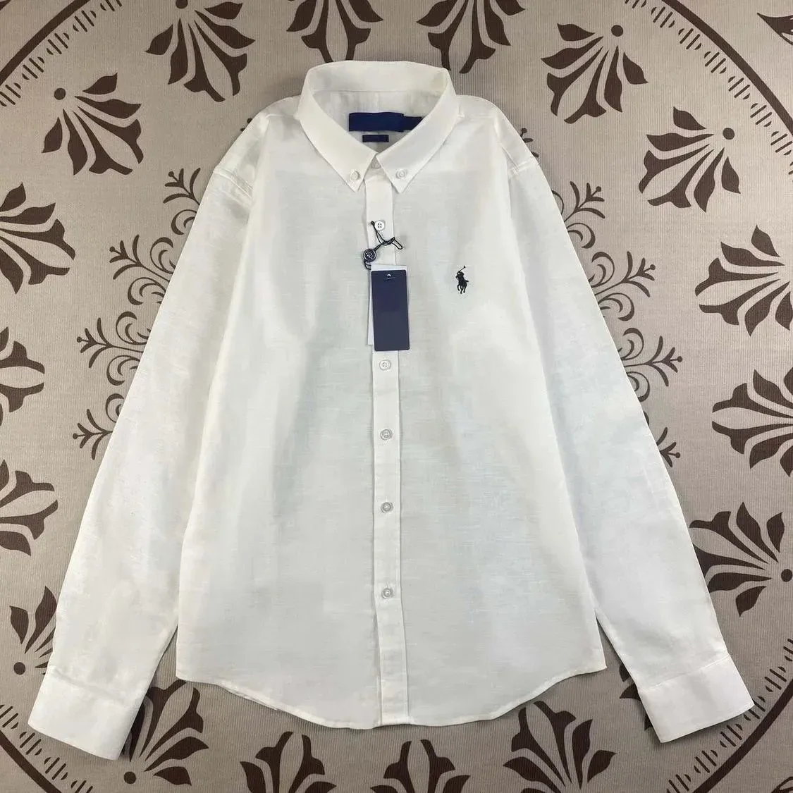 Ralph Lauren Polo Bear White Button-Up Shirt