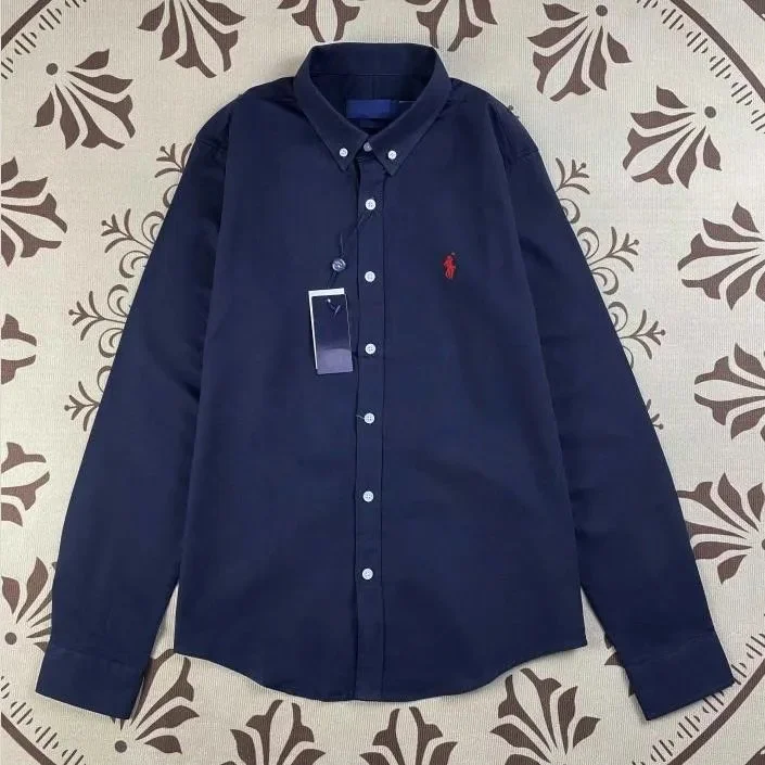 Polo Ralph Lauren Classic Logo Navy Button-Up Shirt