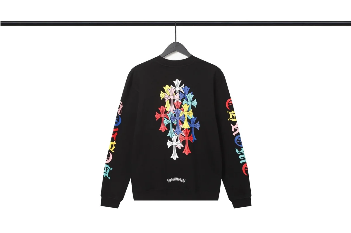 Chrome Hearts Cross Print Crewneck Sweatshirt Black