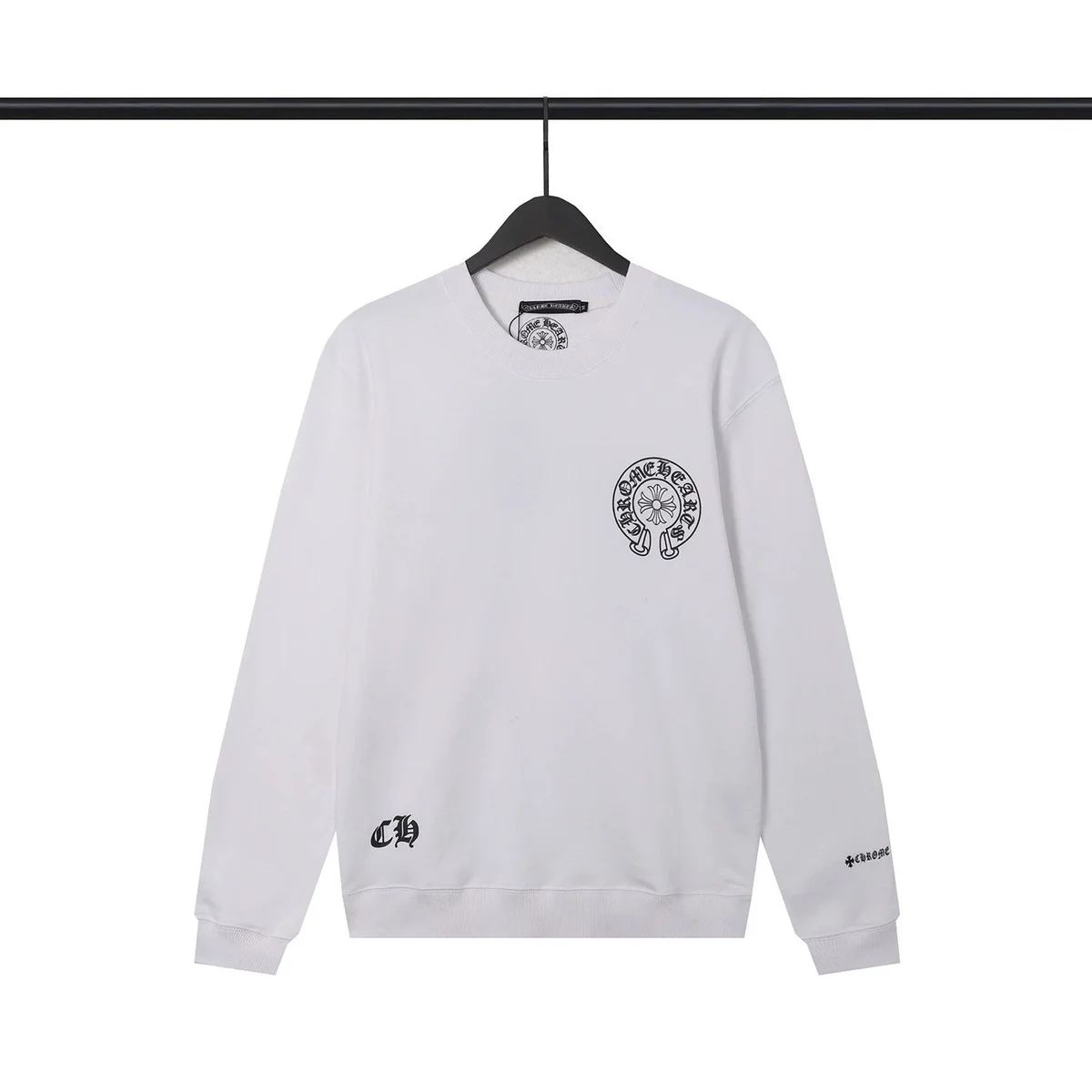 Chrome Hearts White CH Cross Sweatshirt