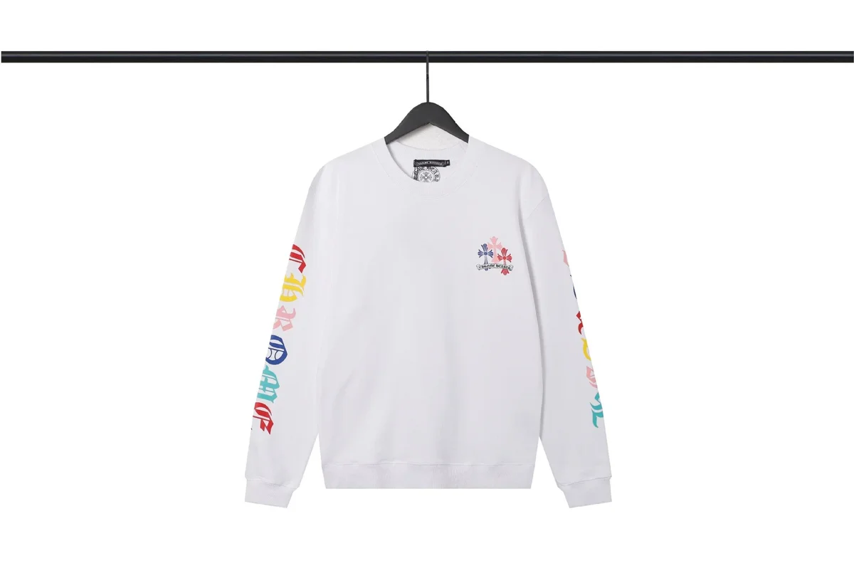 Chrome Hearts CH Cross White Crewneck Sweatshirt