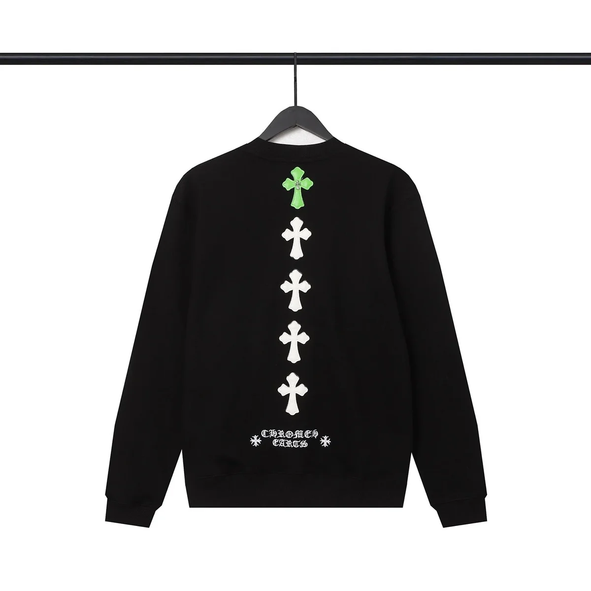 Chrome Hearts Cross Embroidered Black Sweatshirt
