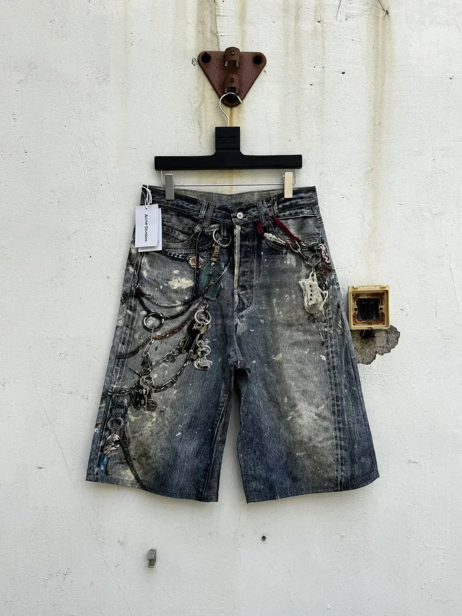 Acne Studios Distressed Denim Shorts