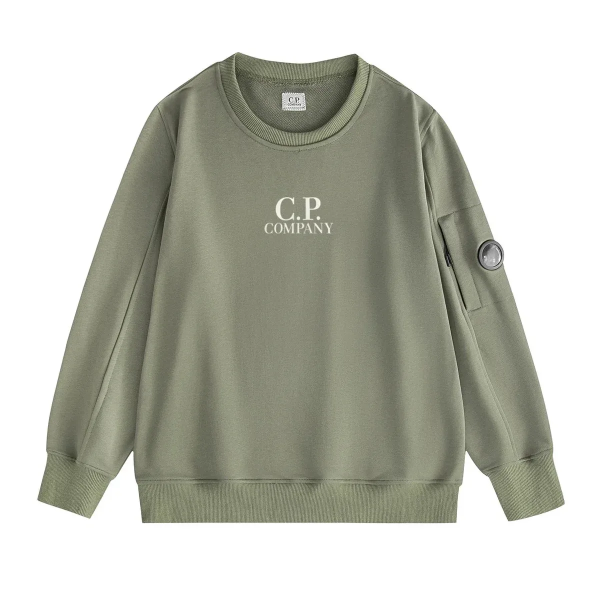 C.P. Company Olive Green Logo Sweatshirt