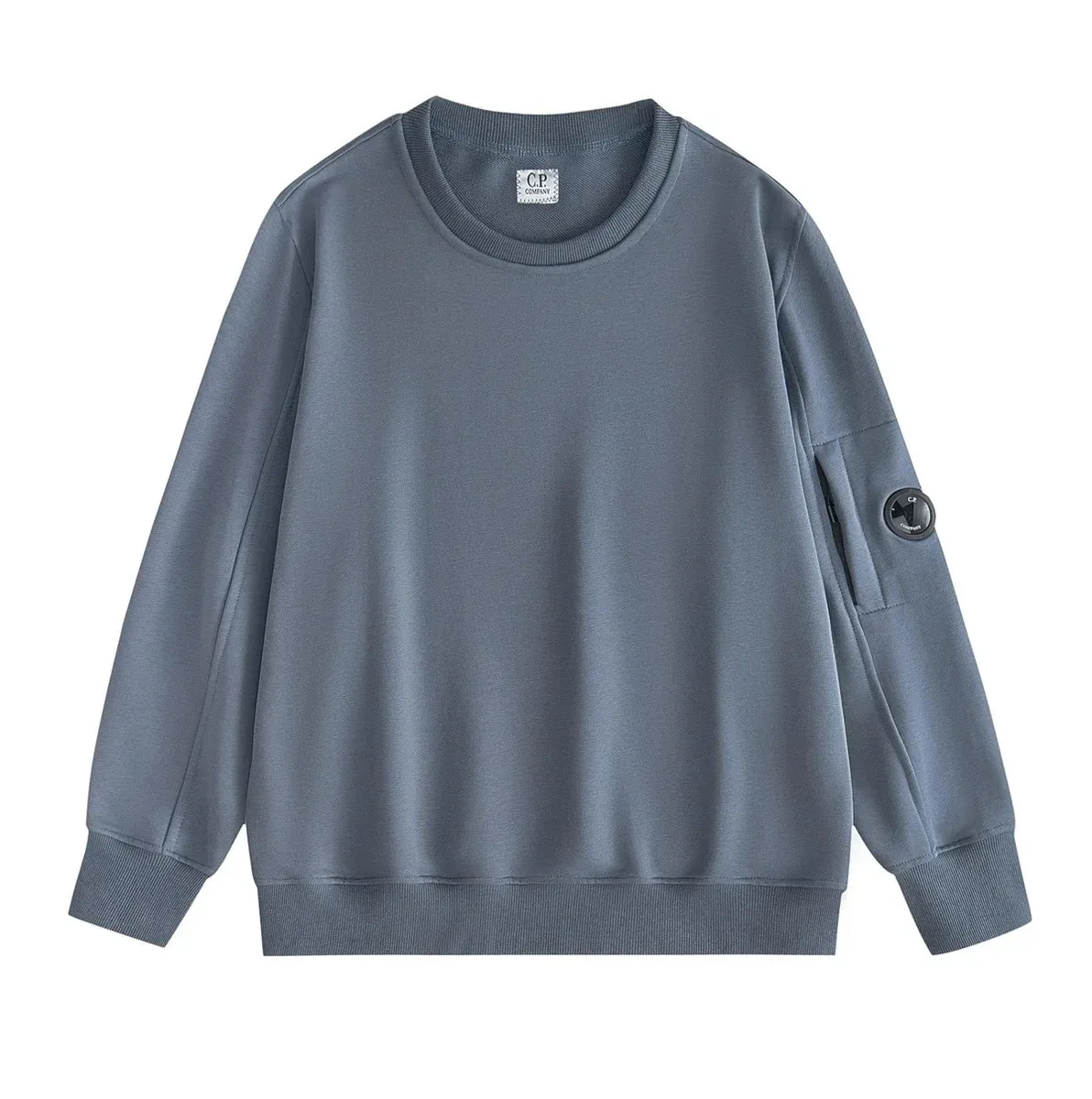CP Company Goggle Hoodie Steel Blue Sweatshirt