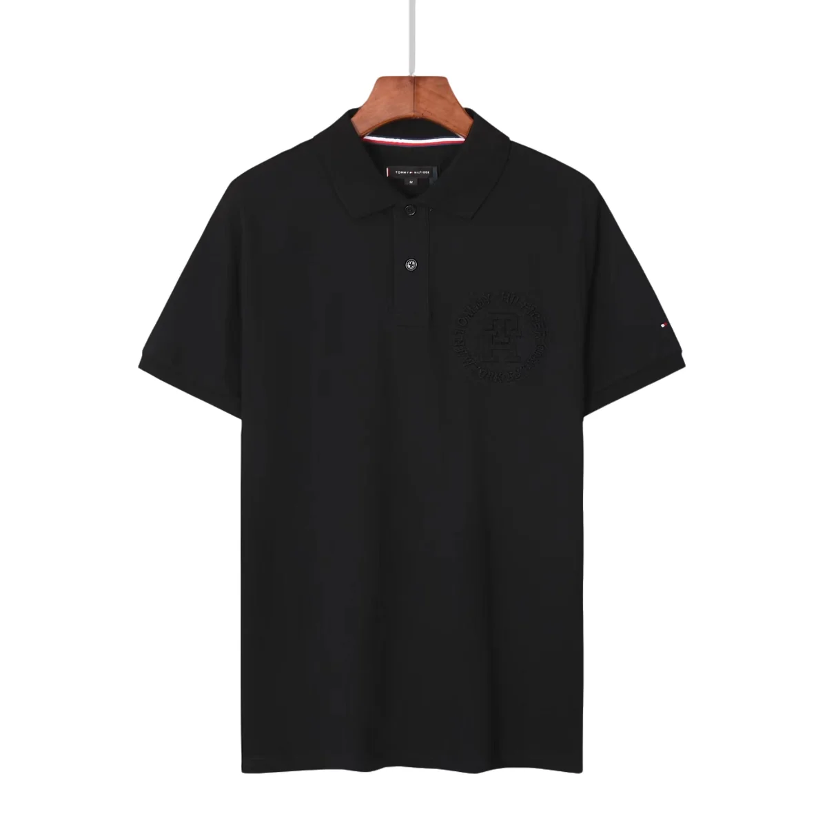 Tommy Hilfiger Classic Logo Black Polo Shirt