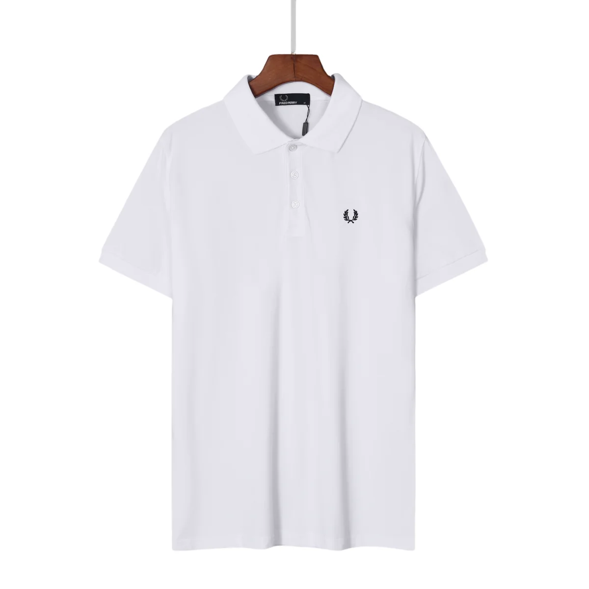 Fred Perry White Laurel Wreath Polo Shirt