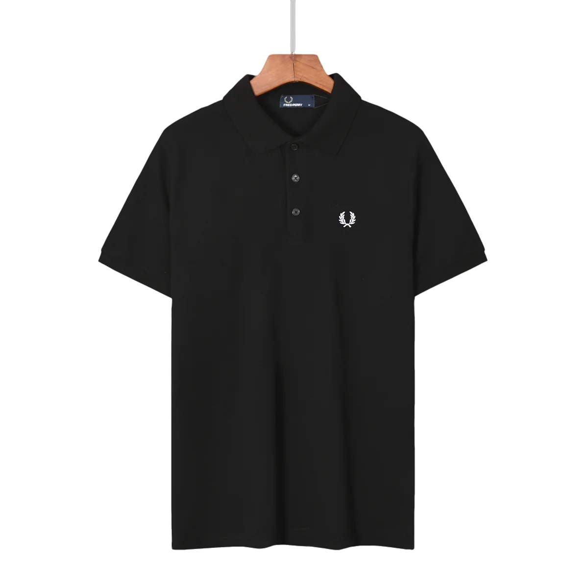 Fred Perry Classic Logo Black Polo Shirt
