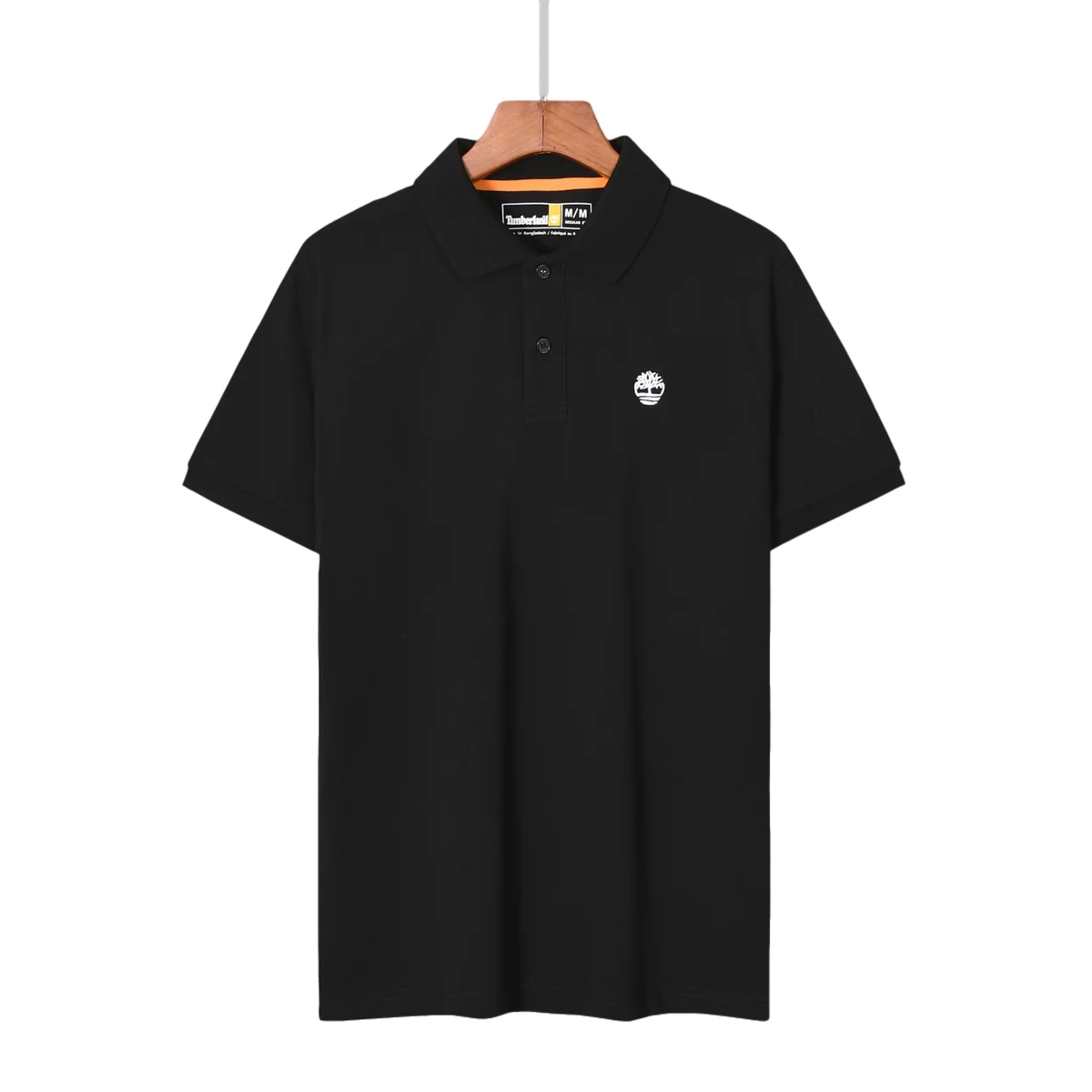 Timberland Polo Bear Polo Shirt Triple Black Top
