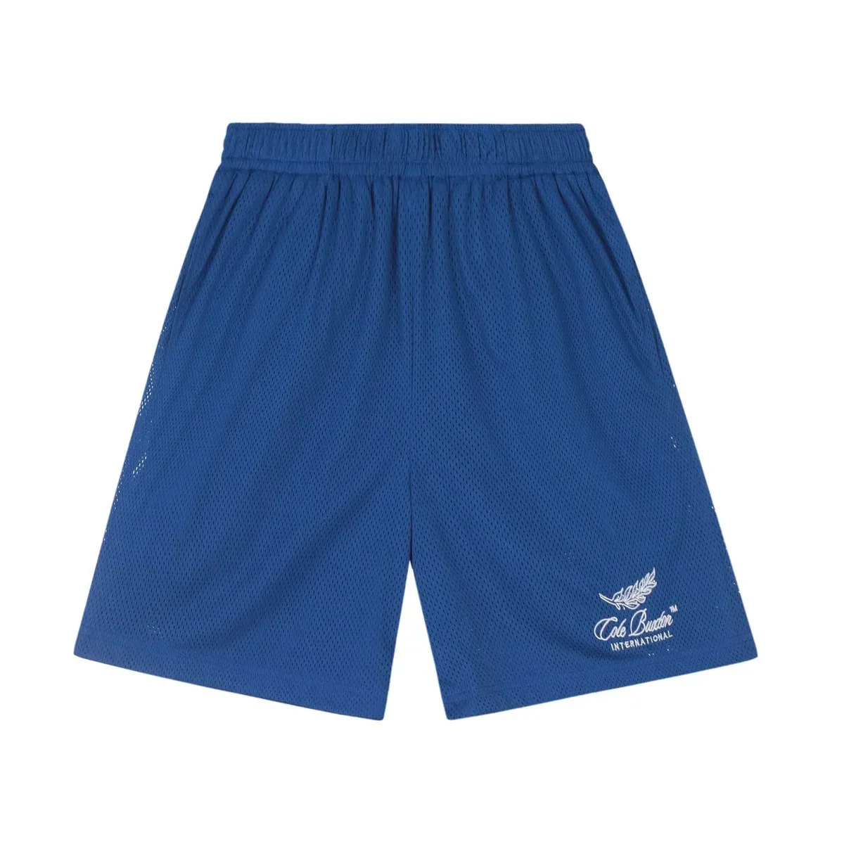 Cole & Son Blue Mesh Shorts with Feather Logo