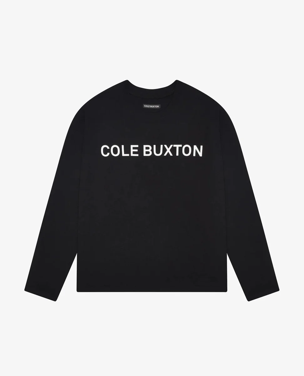 Cole Buxton Black Long Sleeve T-Shirt