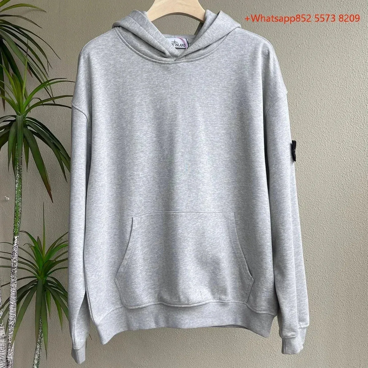 Stone Island 68-15 Light Grey Hoodie
