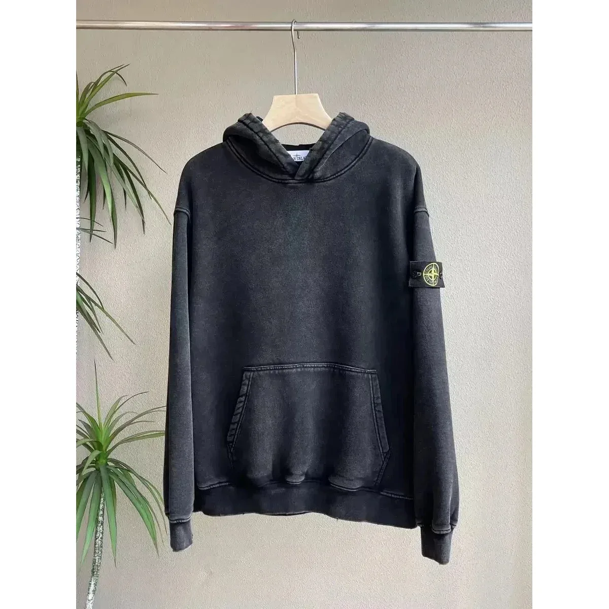 Stone Island 68-15 Carbon Black Hoodie