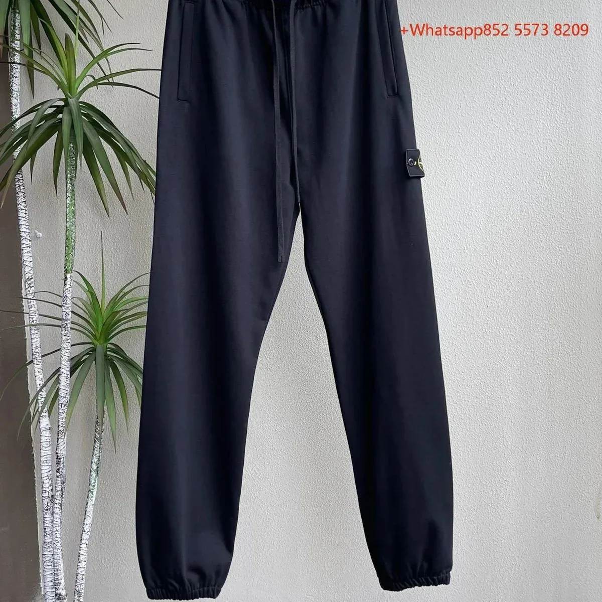 Stone Island 68-15 Black Pants Sweatpants