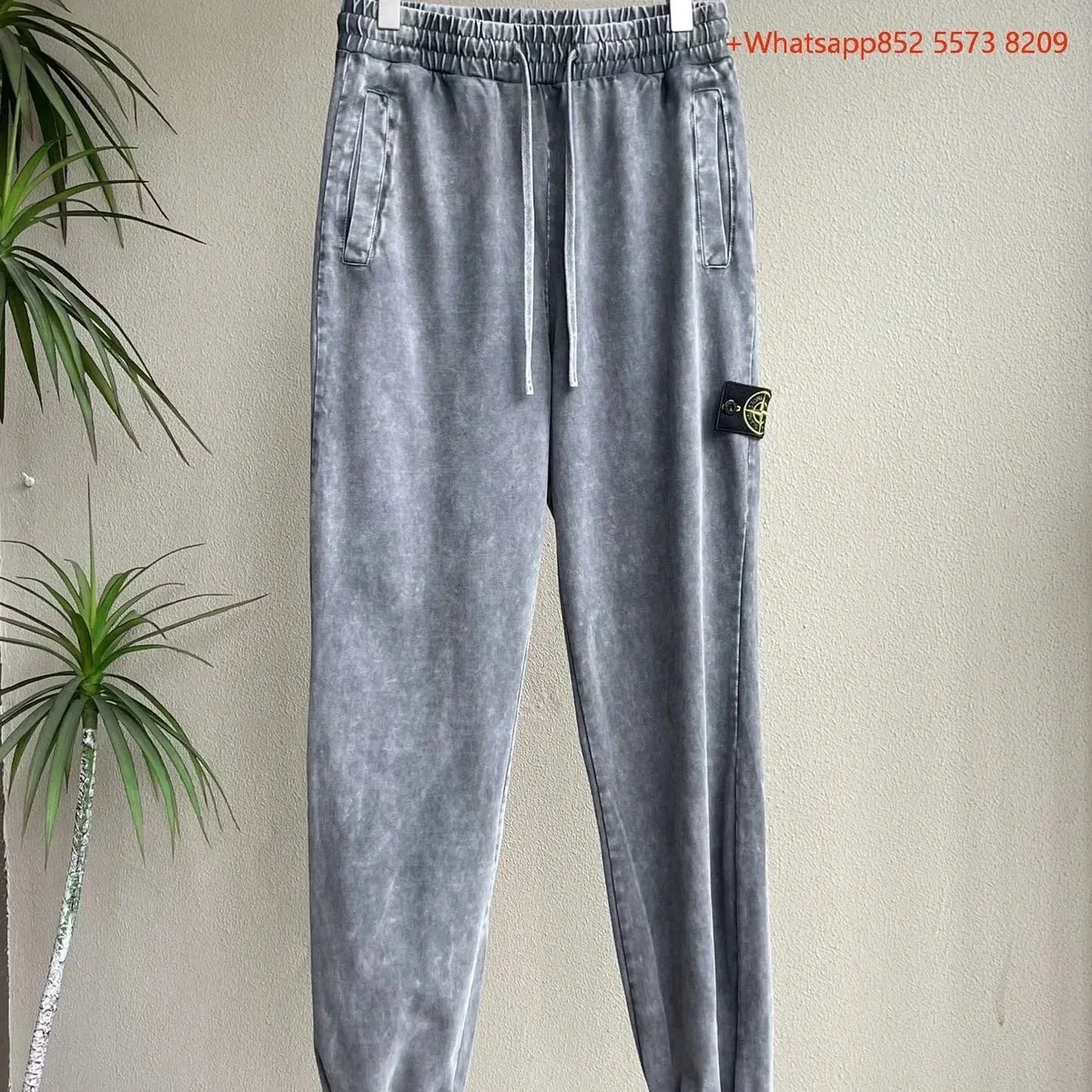 Stone Island 68-15 Acid Wash Grey Sweatpants