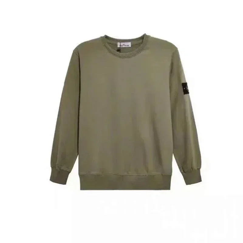 Stone Island 68-15 Olive Green Crewneck Sweatshirt