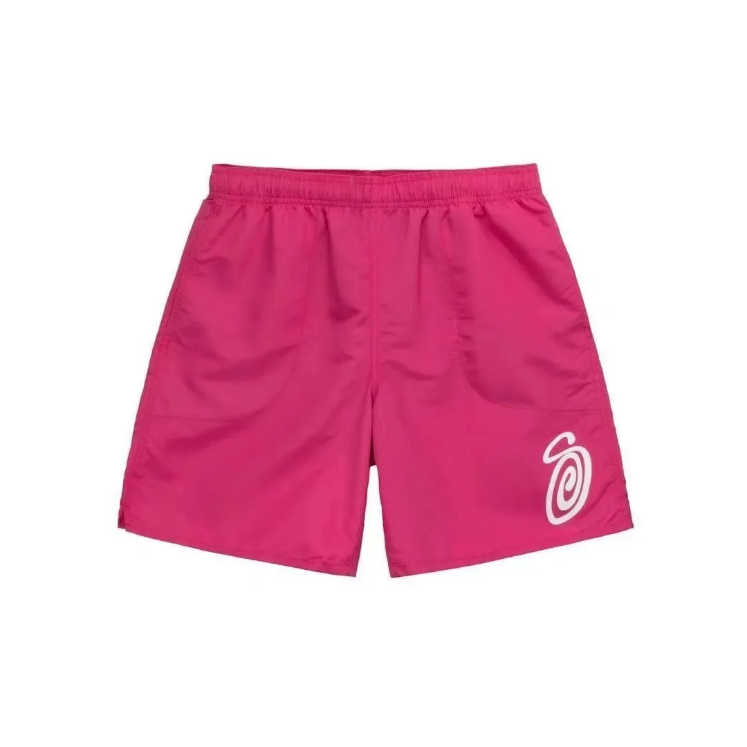 Stussy Spiral Logo Pink Shorts