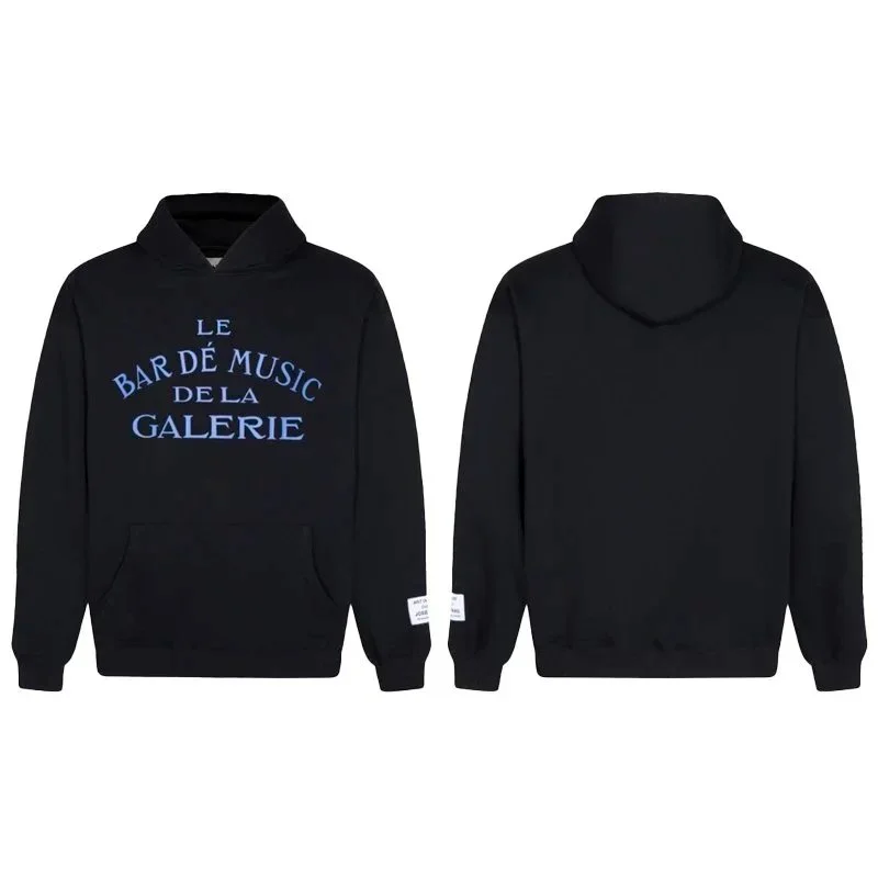Black 'Le Bar de Music de la Galerie' Hoodie