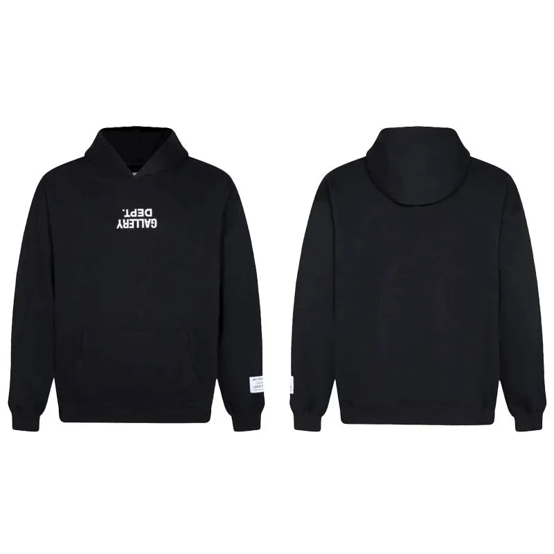 Gallery Dept. Black Hoodie with White Logo