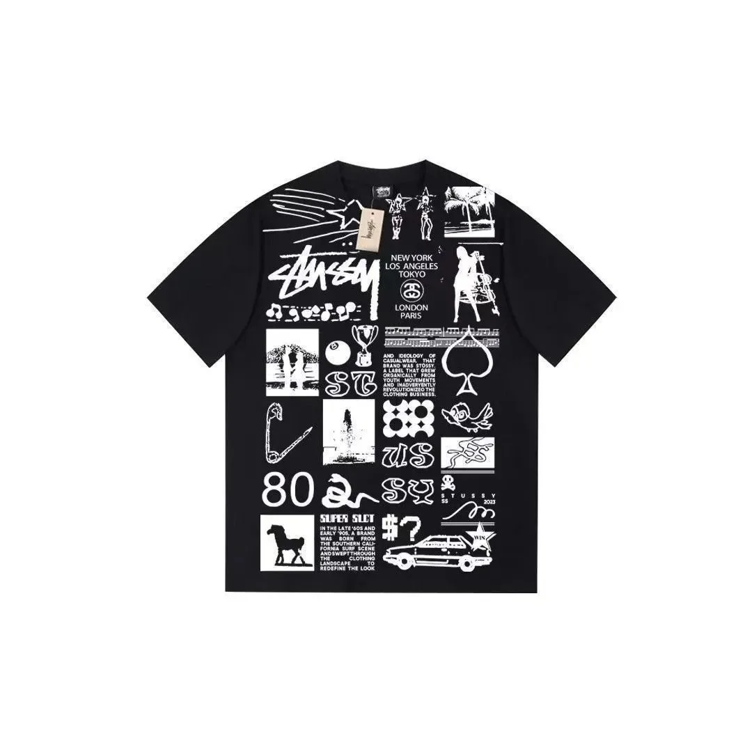 Stussy Stüssy Black Graphic T-Shirt