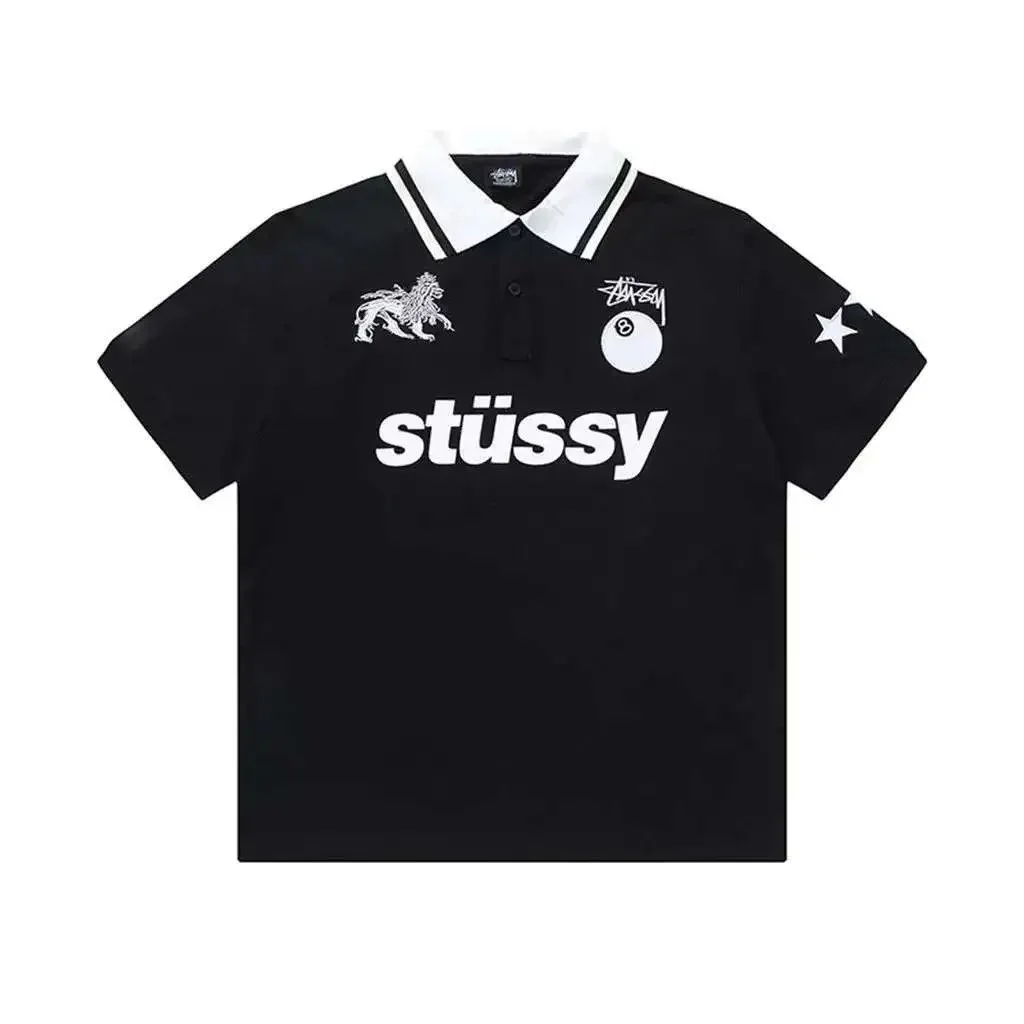 Stüssy Black Lion Polo T-Shirt