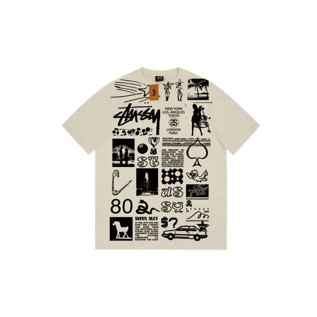Stussy Stüssy Bear T-Shirt Cream