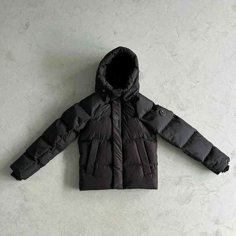 Black Puffer Jacket with Hood