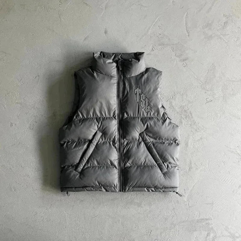 Unisex TSJL Puffer Vest Grey
