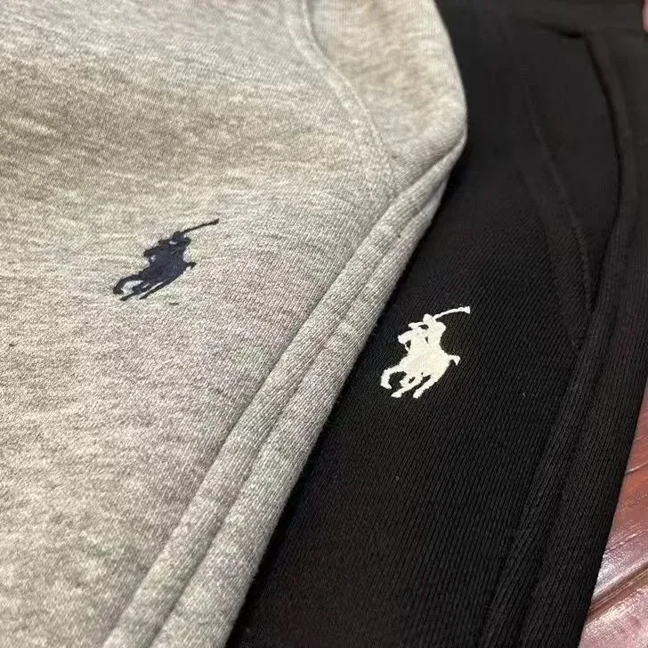 Polo Ralph Lauren Classic Logo Black White Label Sweatpants