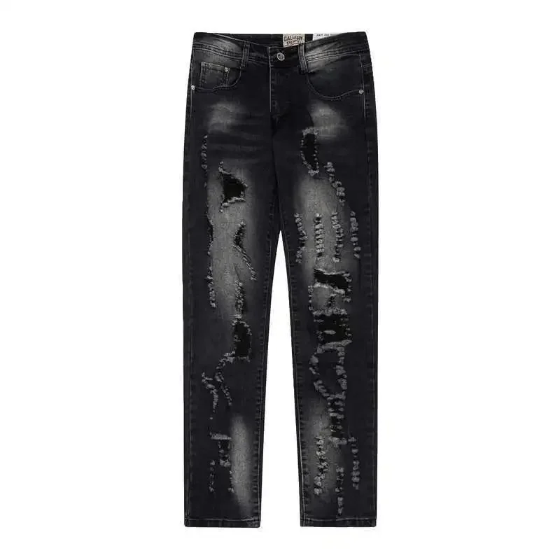 Distressed Black Jeans