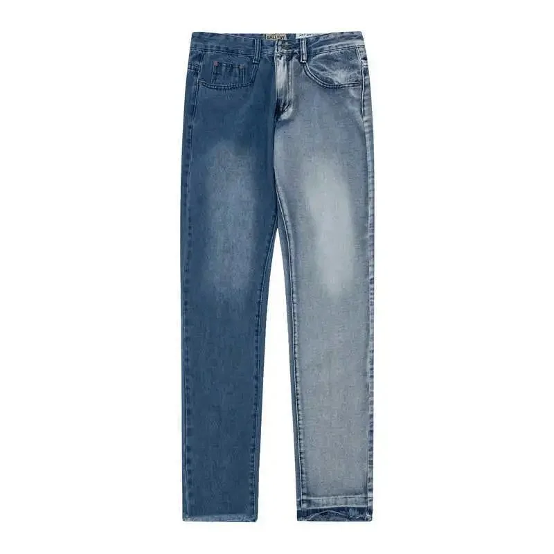 Unisex Dual-Tone Denim Jeans