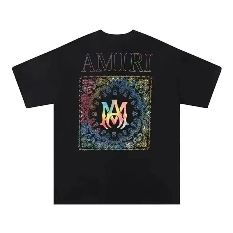 Amiri AMRI Rainbow Bandana T-Shirt Black