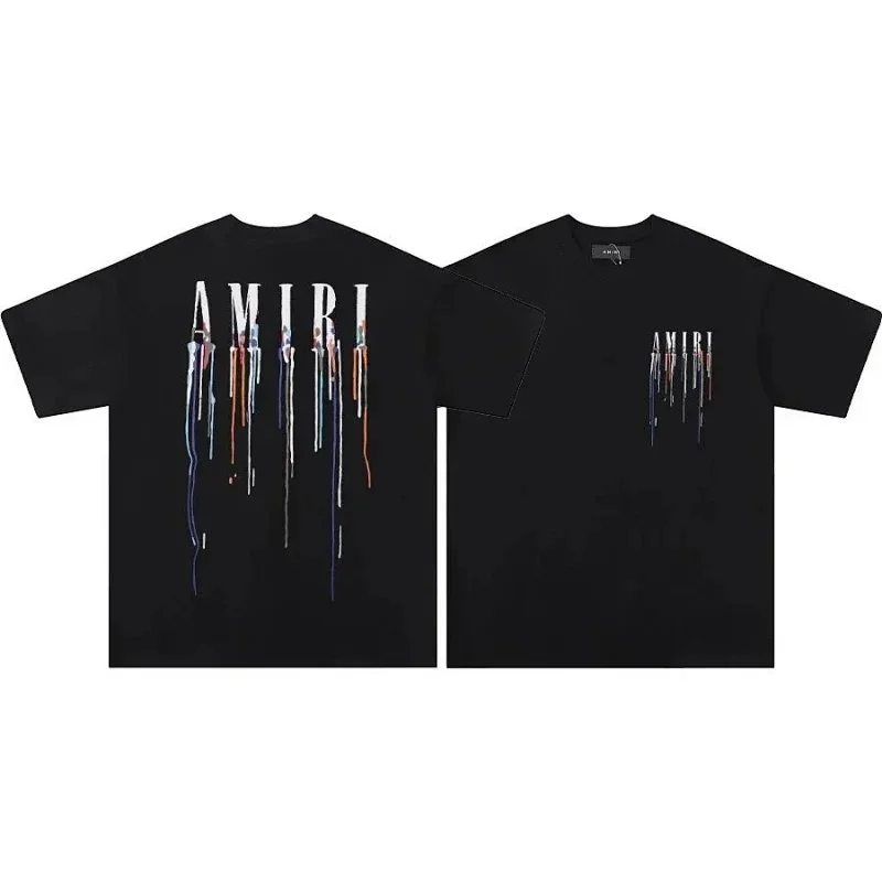 Amiri '03' Black Dripped Logo T-Shirt