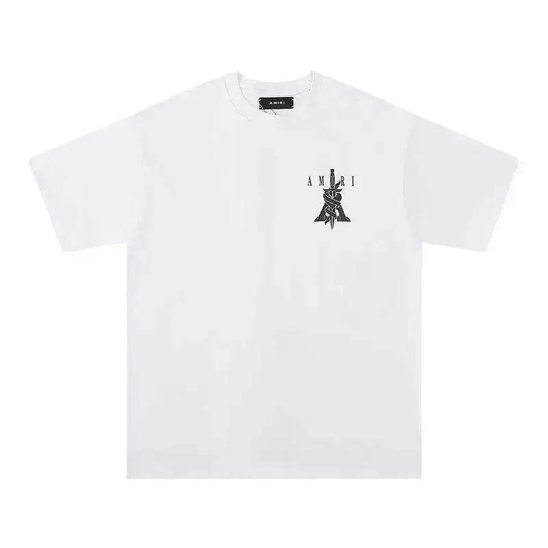 Amiri White Sword Logo T-Shirt